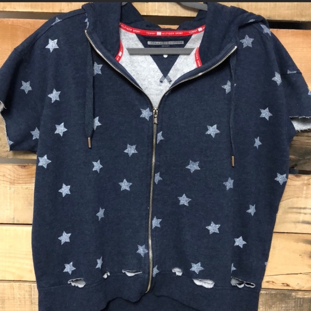 Tommy Hilfiger Blue Star Short Sleeve Hoodie